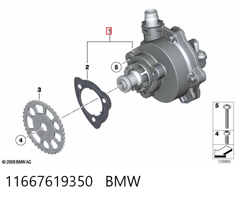 11667619350 BMW Bomba a vácuo