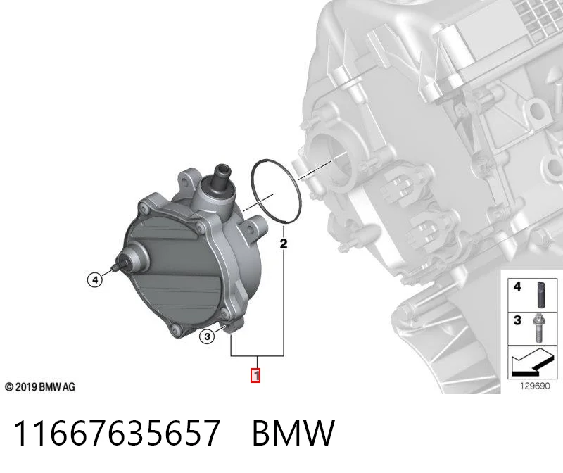 11667635657 BMW Bomba a vácuo
