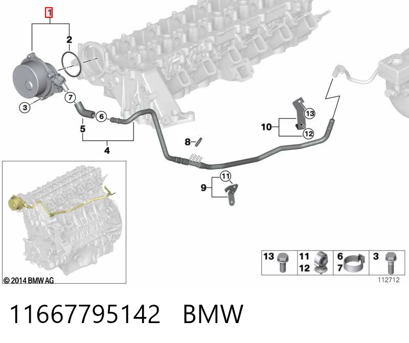 11667795142 BMW Bomba a vácuo