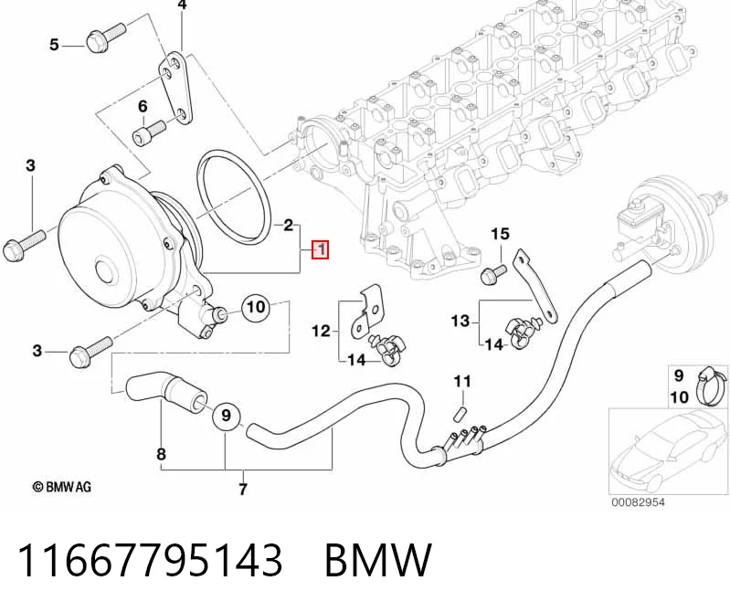 Bomba a vácuo BMW 5  E39 ao melhor preço
