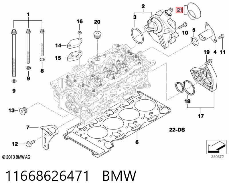 11668626471 BMW Vedante de bomba de vácuo