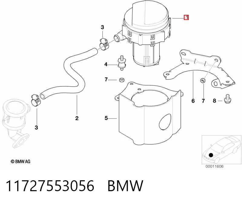 11727553056 BMW Bomba de ar