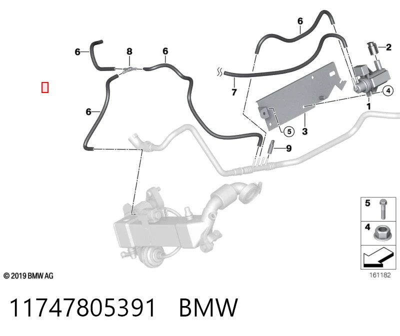 11747805391 BMW Convertidor de pressão (solenoide) de supercompressão