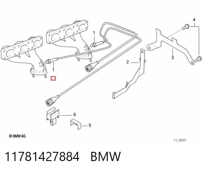 11781427884 BMW Sonda lambda, sensor de oxigênio