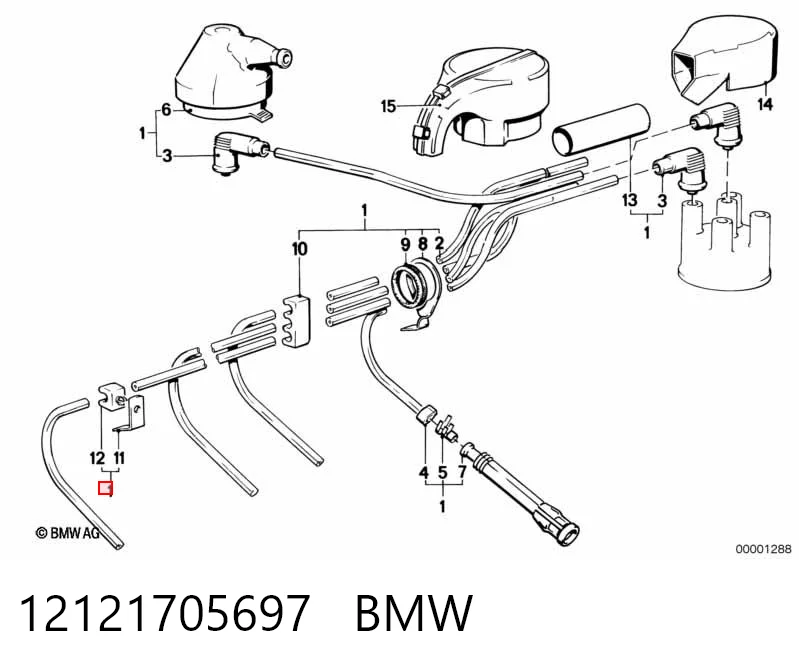 Fios de alta voltagem, kit BMW 3  E21