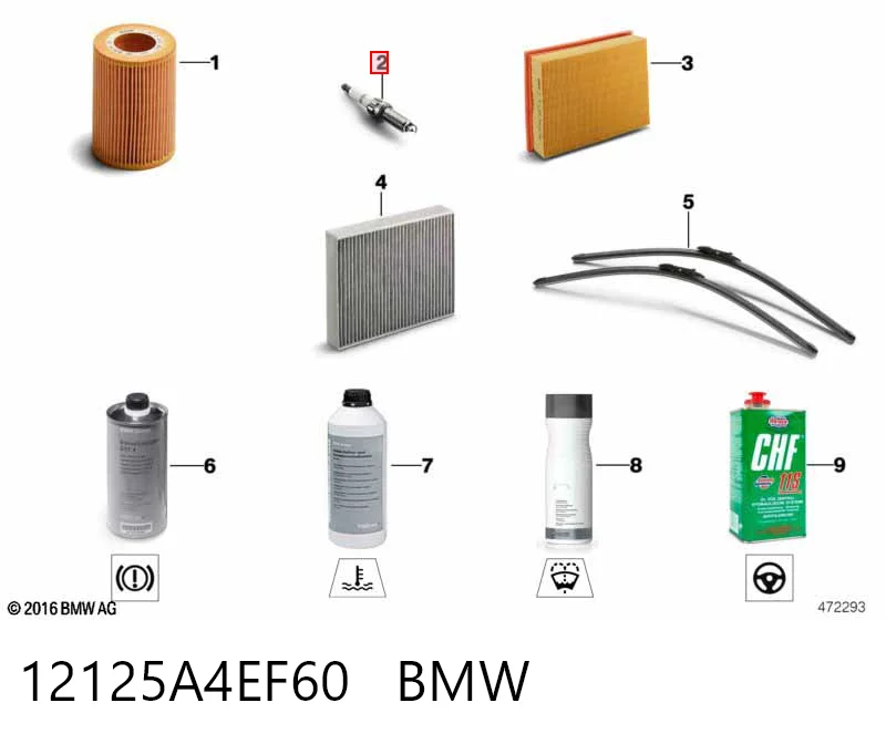 12125A4EF60 BMW Vela de ignição
