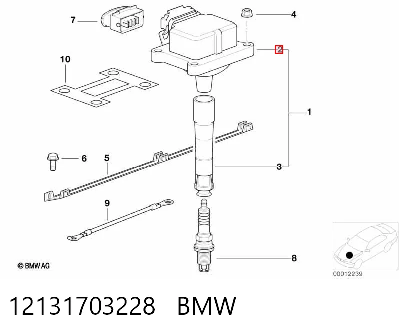 12131703228 BMW Bobina de ignição