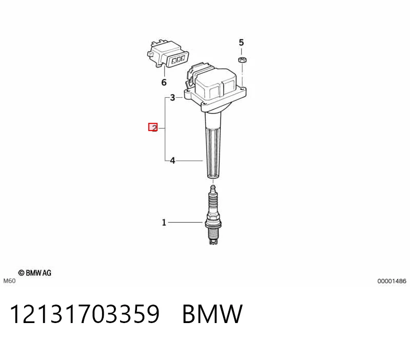 12131703359 BMW Bobina de ignição