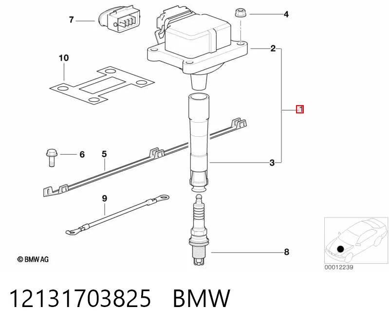 12131703825 BMW Bobina de ignição