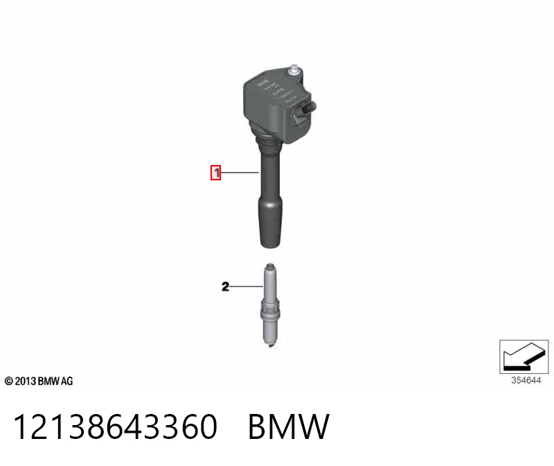 12138643360 BMW Bobina de ignição