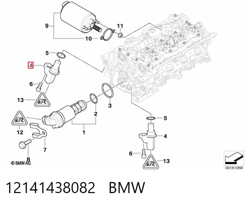 12141438082 BMW Sensor de posição da árvore distribuidora