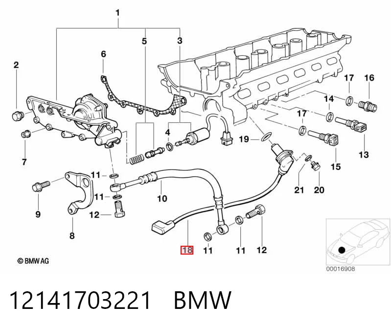 12141703221 BMW Sensor de posição da árvore distribuidora