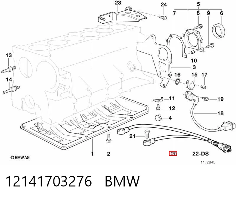 12141703276 BMW Sensor de detonação