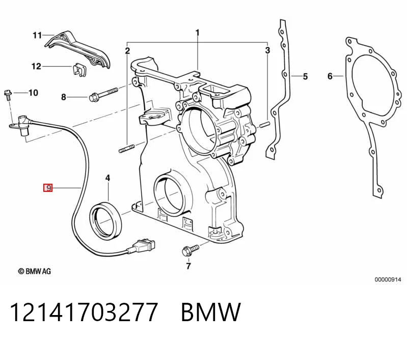 12141703277 BMW Sensor de posição (de revoluções) de cambota