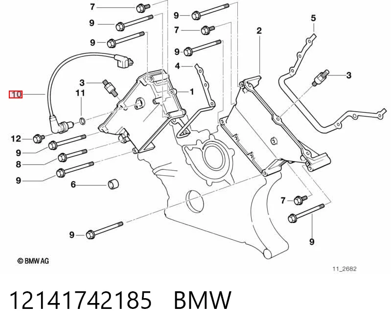 12141742185 BMW Sensor de posição da árvore distribuidora