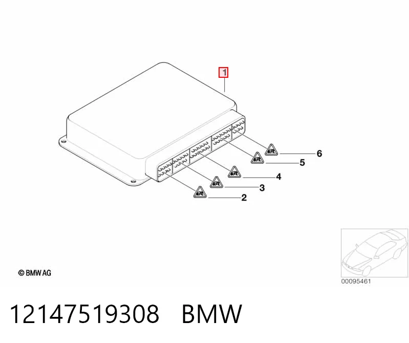 Módulo de direção (Centralina eletrônica) de motor para BMW X5  E53