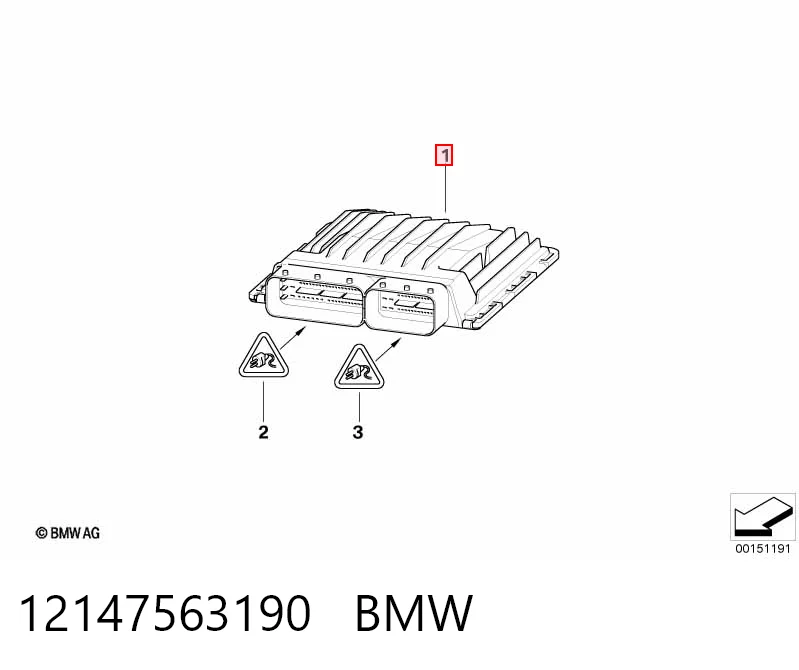 Módulo de direção (Centralina eletrônica) de motor para Mini Cooper  R50, R53