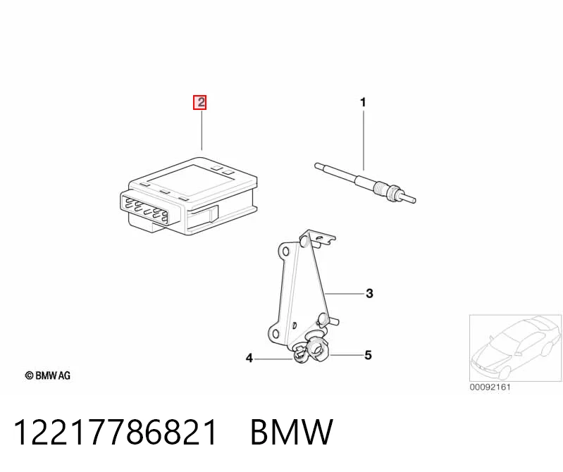12217786821 BMW Relê das velas de incandescência