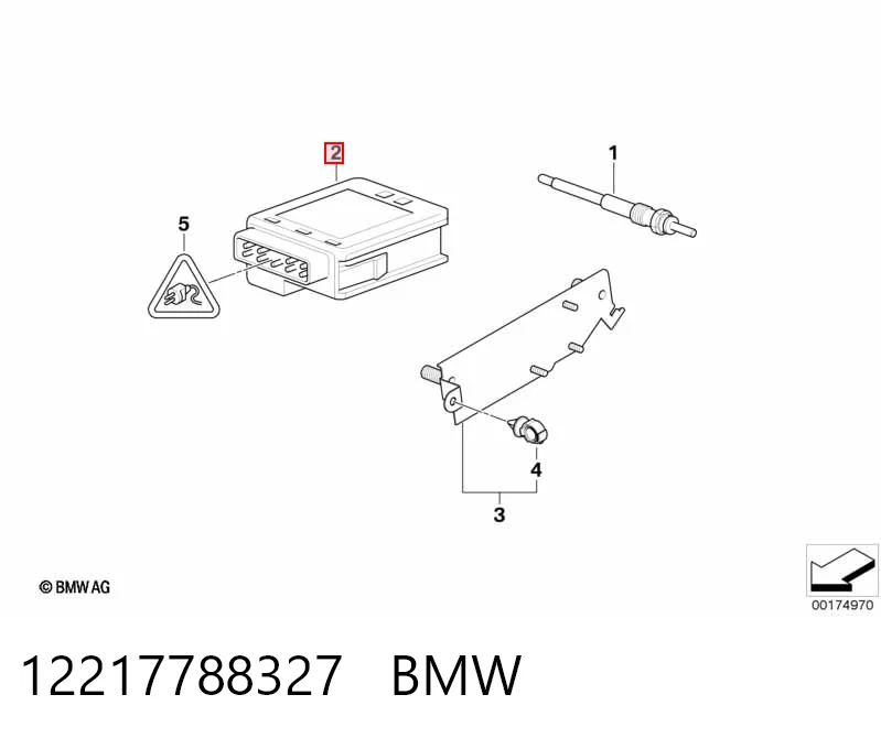 12217788327 BMW Relê das velas de incandescência