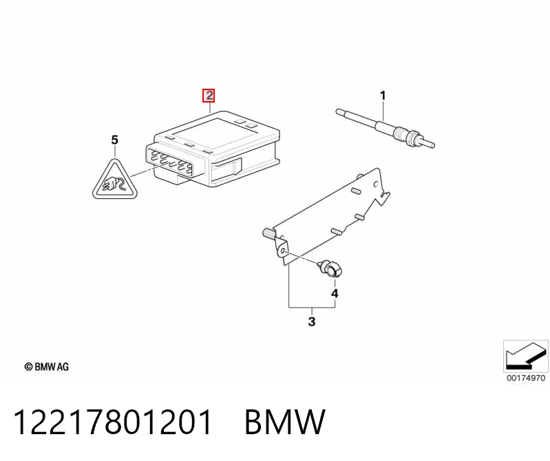 12217801201 BMW Relê das velas de incandescência