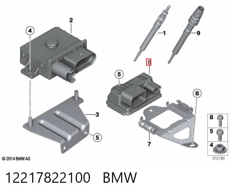 12217822100 BMW Relê das velas de incandescência