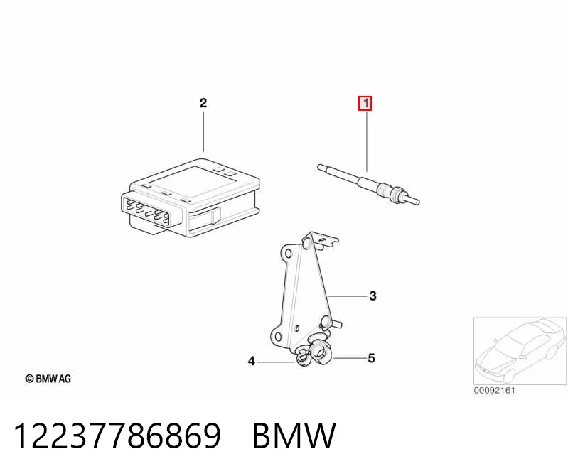 12237786869 BMW Vela de incandescência