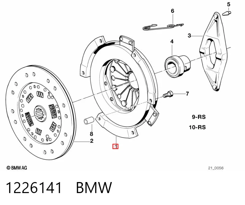 1226141 BMW Cesta de embraiagem