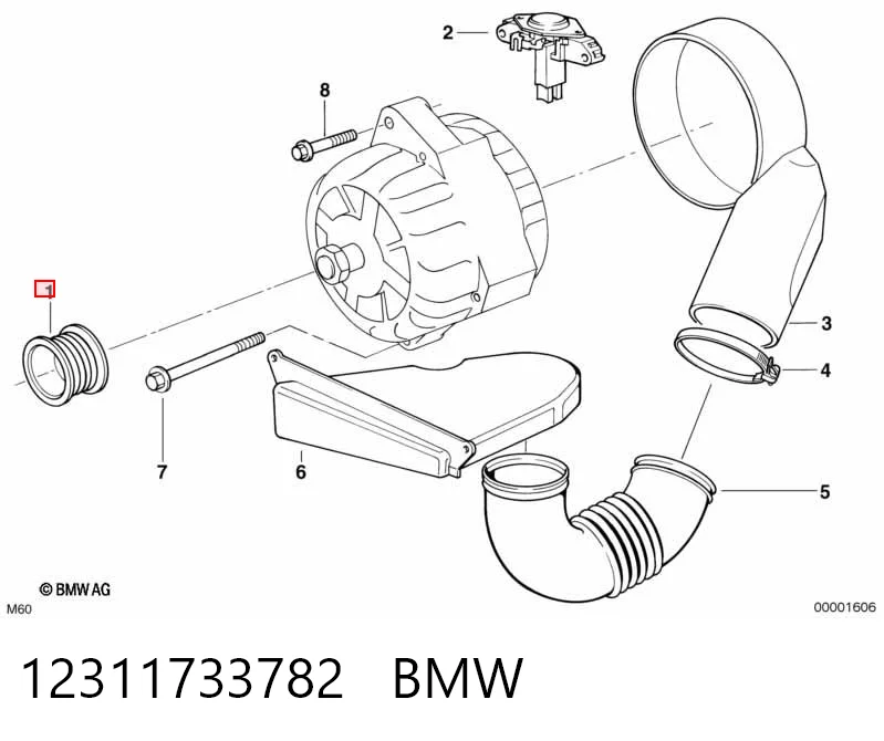 Polia do gerador BMW 7  E32 ao melhor preço
