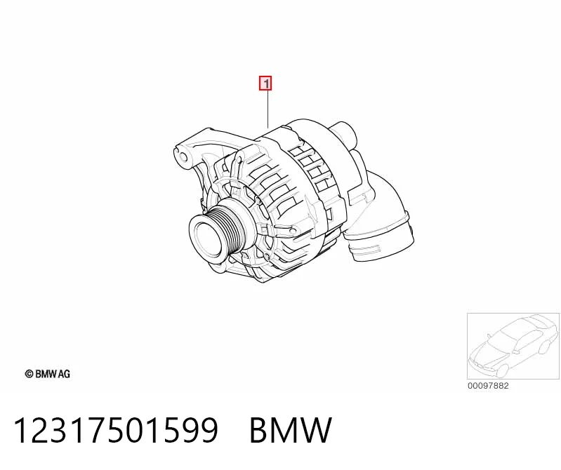 12317501599 BMW Gerador
