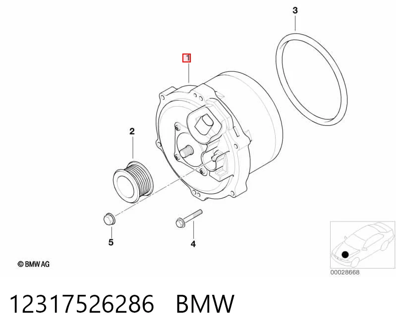 12317526286 BMW Gerador