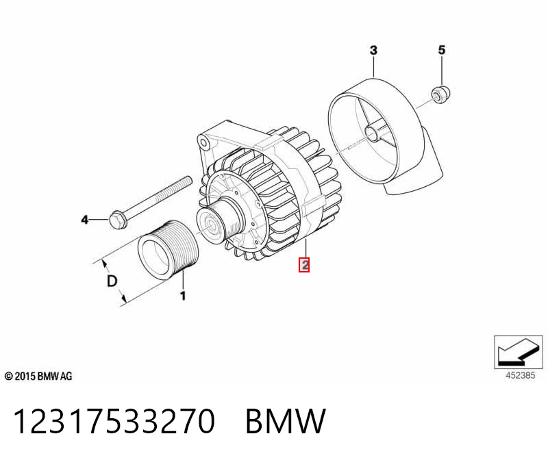 12317533270 BMW Gerador