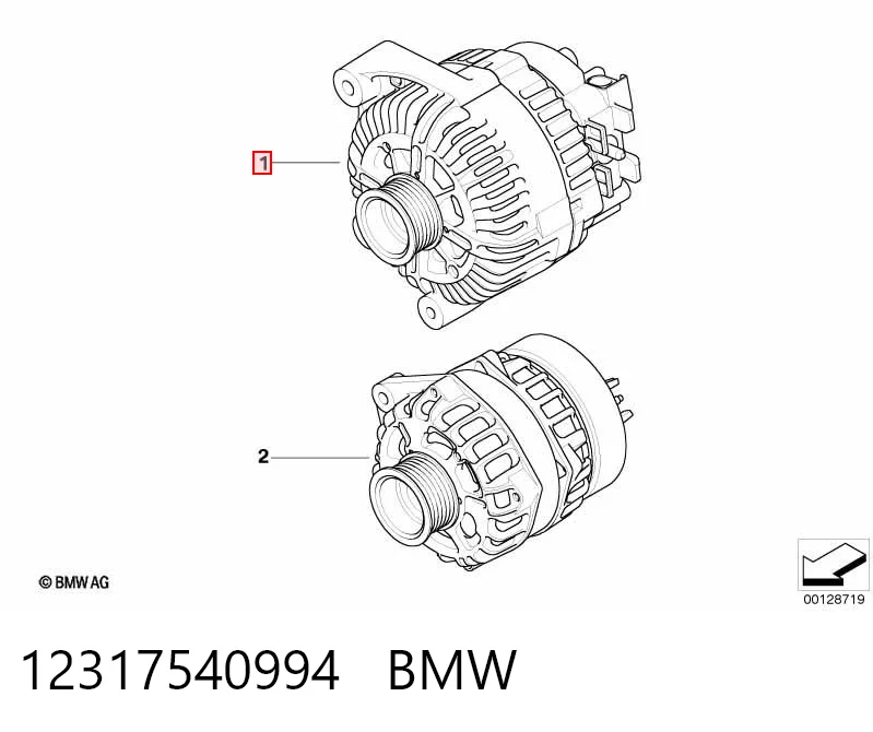 12317540994 BMW Gerador