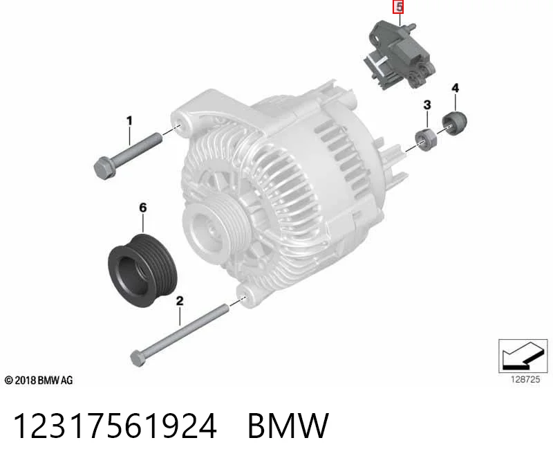 12317561924 BMW Relê-regulador do gerador (relê de carregamento)