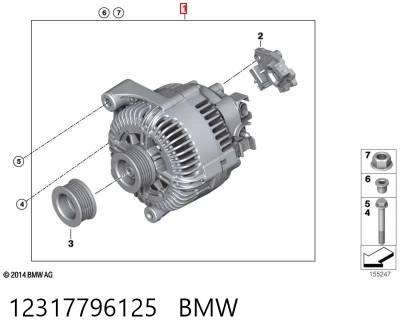 12317796125 BMW Gerador