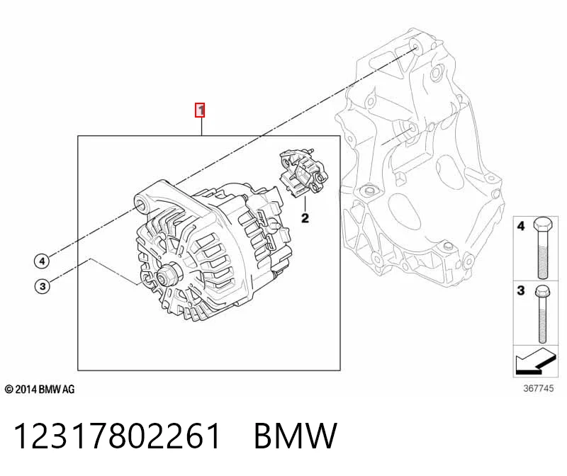 12317802261 BMW Gerador