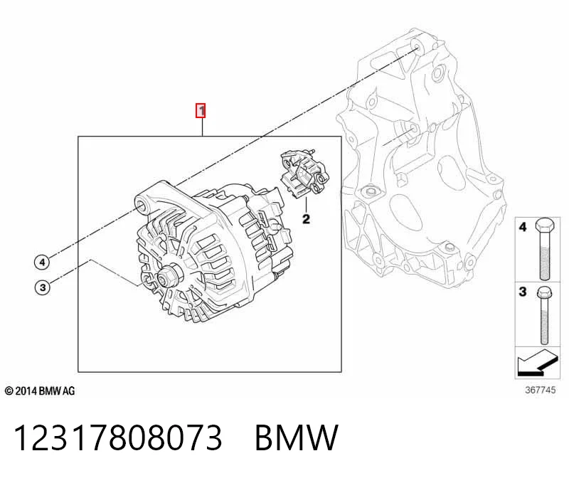 12317808073 BMW Gerador
