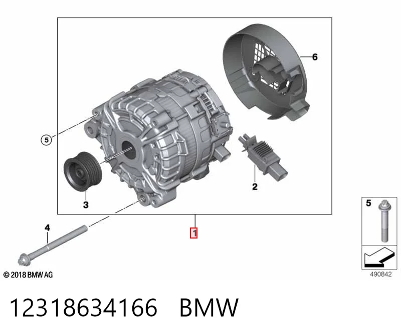 12318634166 BMW Gerador