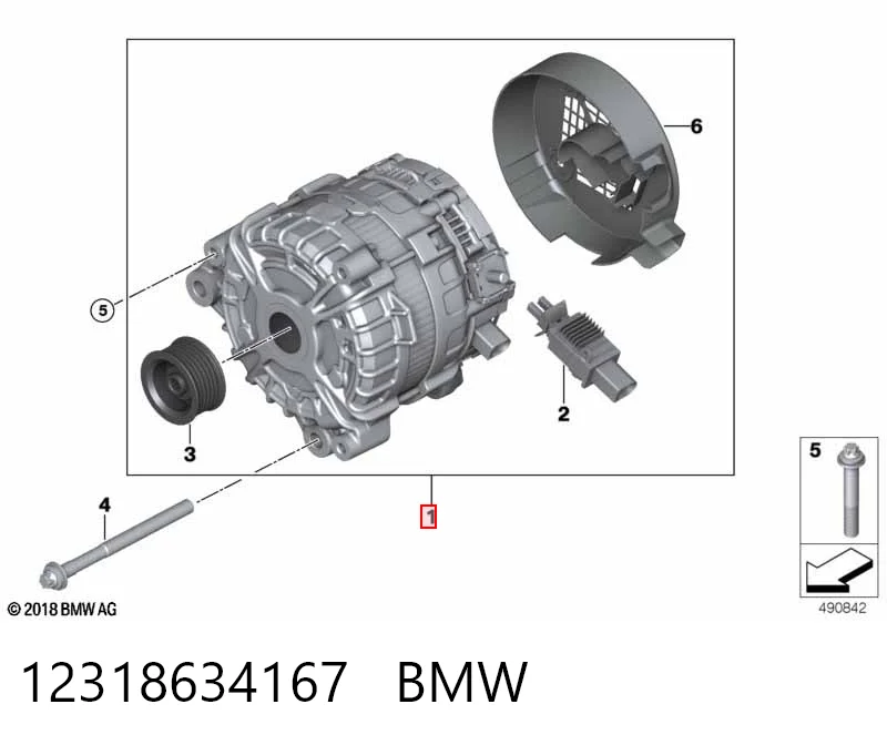 12318634167 BMW Gerador