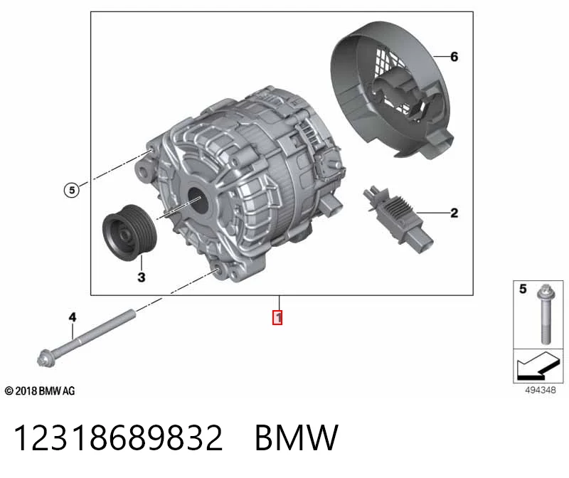 12318689832 BMW Gerador