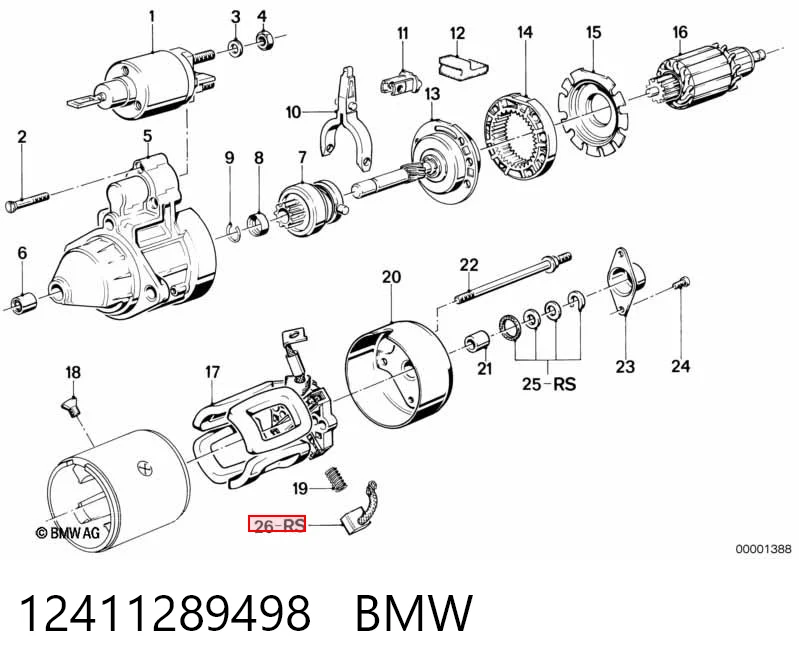  Escova do motor de arranco Renault 21 hatchback (B48) (1989 - 1994) 
