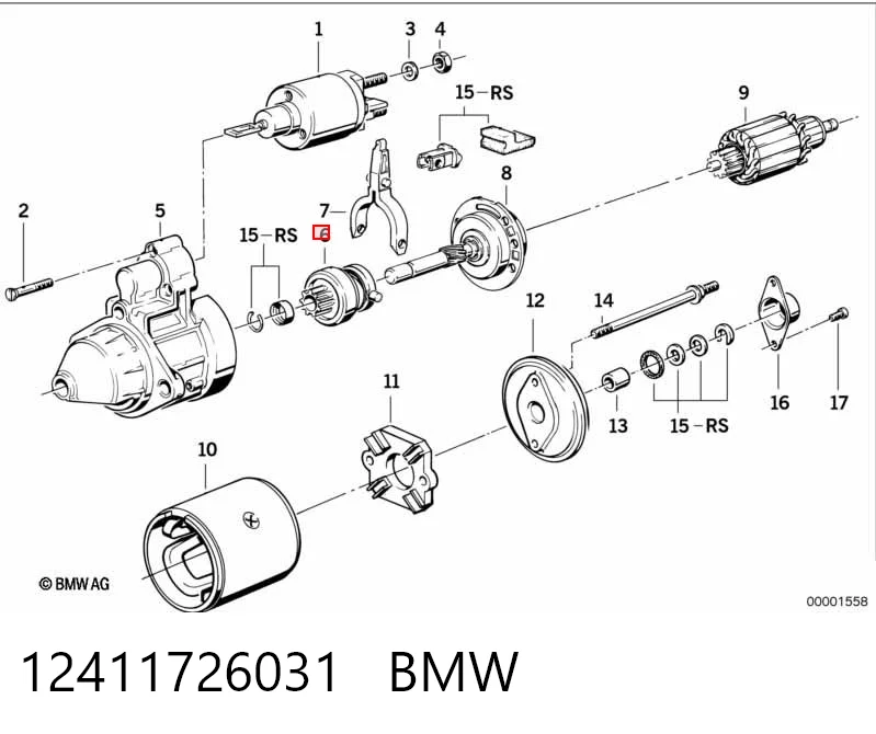 Roda-livre do motor de arranco Mazda 626 II GC ao melhor preço