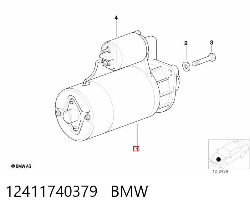 12411740379 BMW Motor de arranco
