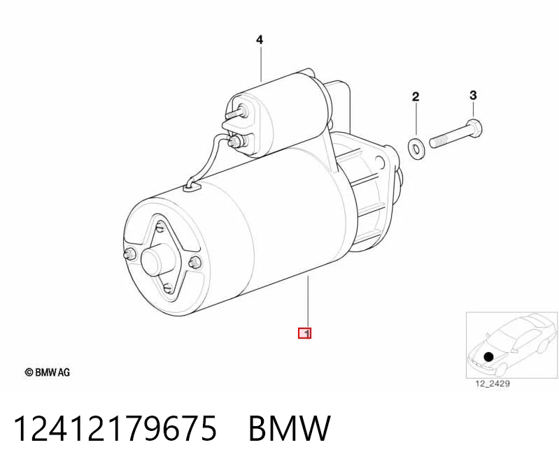 12412179675 BMW Motor de arranco