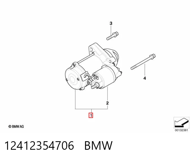 12412354706 BMW Motor de arranco
