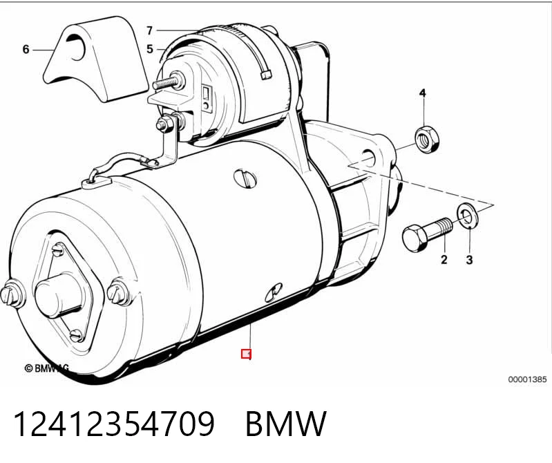 12412354709 BMW Motor de arranco