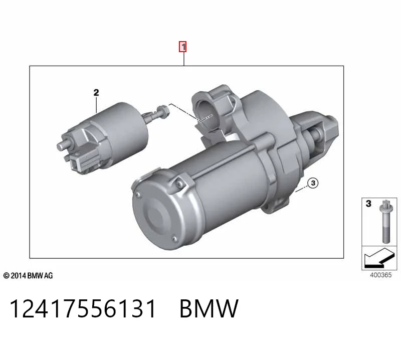 12417556131 BMW Motor de arranco