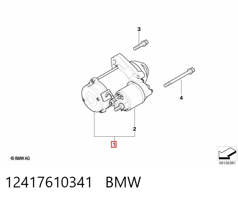 12417610341 BMW Motor de arranco