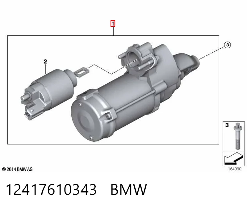 12417610343 BMW Motor de arranco