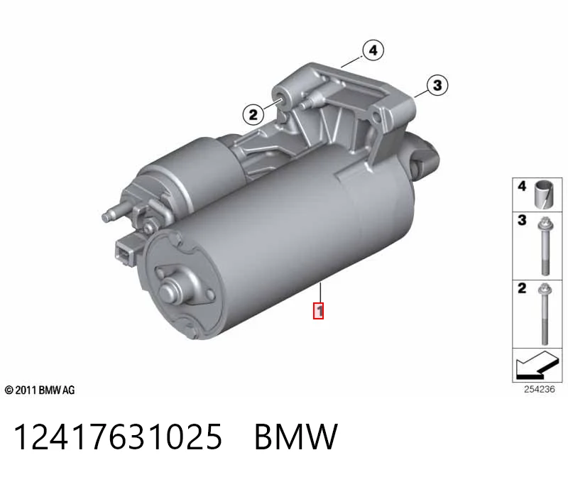 12417631025 BMW Motor de arranco