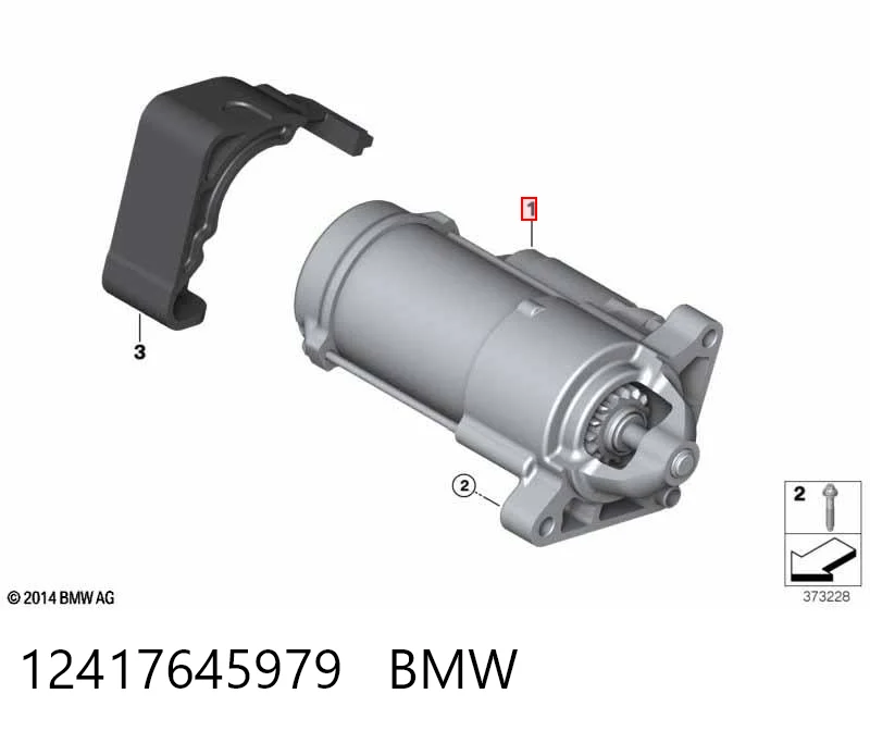 12417645979 BMW Motor de arranco